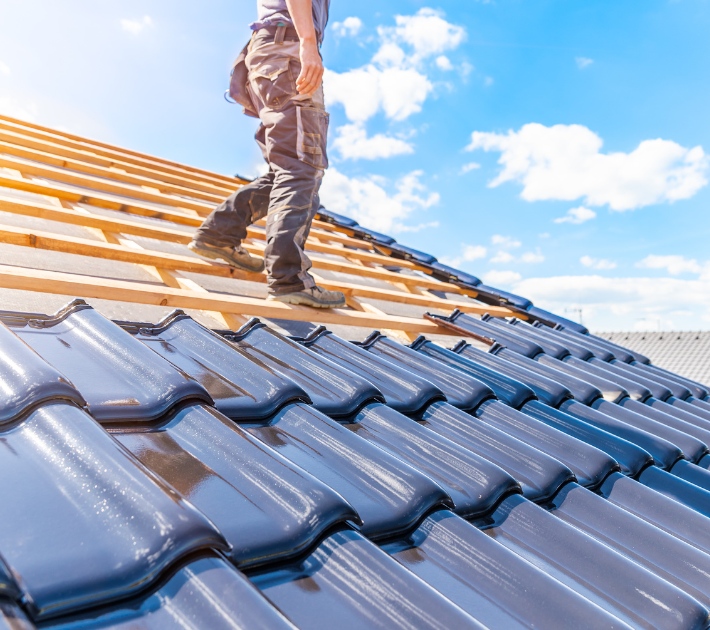 Clay tile roof installation in Los Angeles