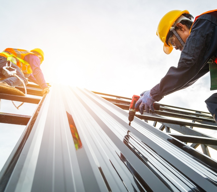 Commercial roofing installation